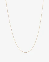 50cm (20") Station Ball and Curb Chain in 10kt Yellow Gold