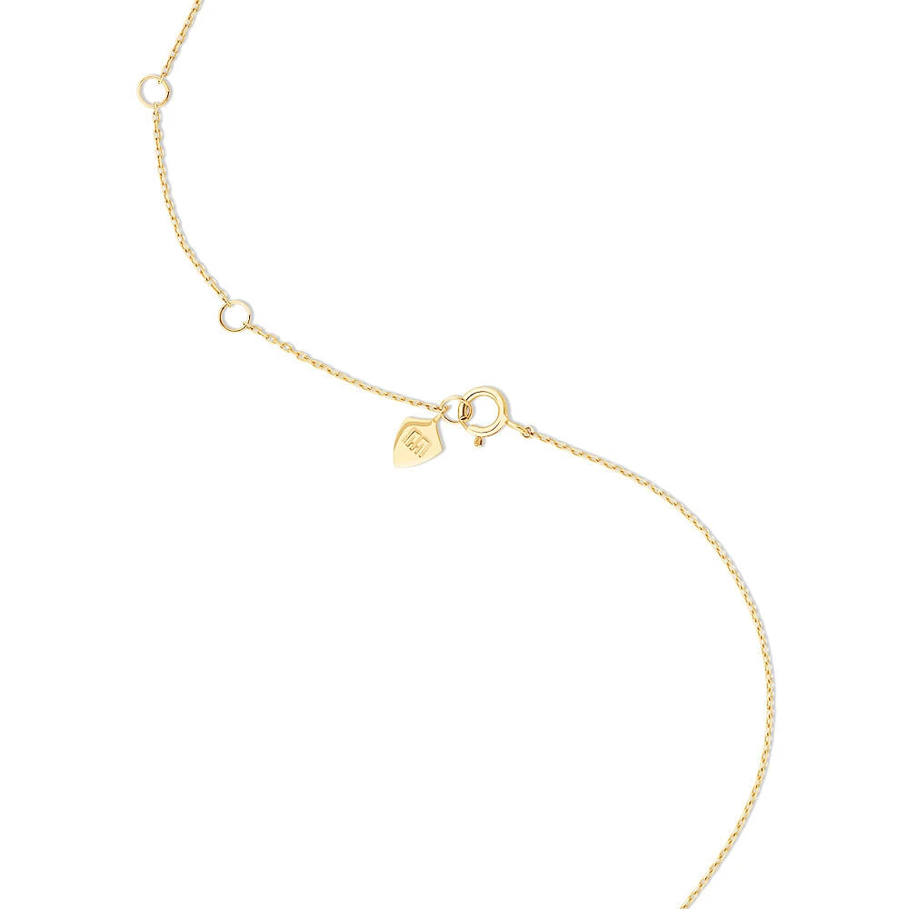 Necklace with Citrine in 10kt yellow Gold