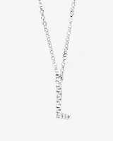 A' Initial necklace with 0.10 Carat TW of Diamonds in 10kt White Gold