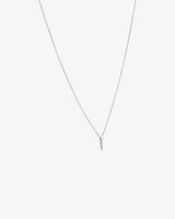 Graduated Drop Necklace with 0.28 Carat TW of Diamonds in 18kt White Gold