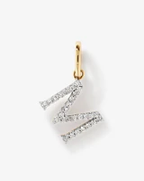 Diamond Letter Initial Pendant in 10kt Yellow Gold