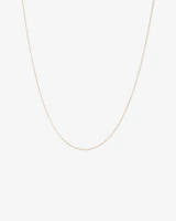 45cm (18") 1mm-1.5mm Width Solid Belcher Chain in 10kt Rose Gold