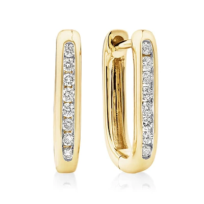 Huggies with Carat TW of Diamonds in 10kt Yellow Gold