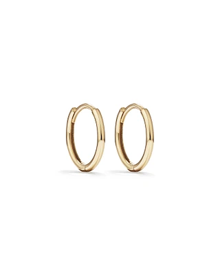 Mini Hoop Earrings in 10kt Yellow Gold