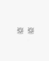 0.60 Carat TW laboratory-grown Diamond Solitaire Stud Earrings in 10kt White Gold