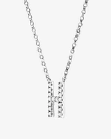 A' Initial necklace with 0.10 Carat TW of Diamonds in 10kt White Gold