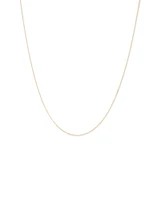 45cm (18") 1mm-1.5mm Width Solid Belcher Chain in 10kt Rose Gold