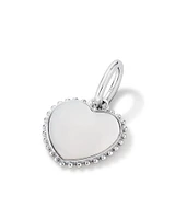 Mother of Pearl Love Heart Pendant in Sterling Silver