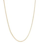 45cm (18”) 2mm-2.5mm Width Herringbone Chain in 10kt Yellow Gold