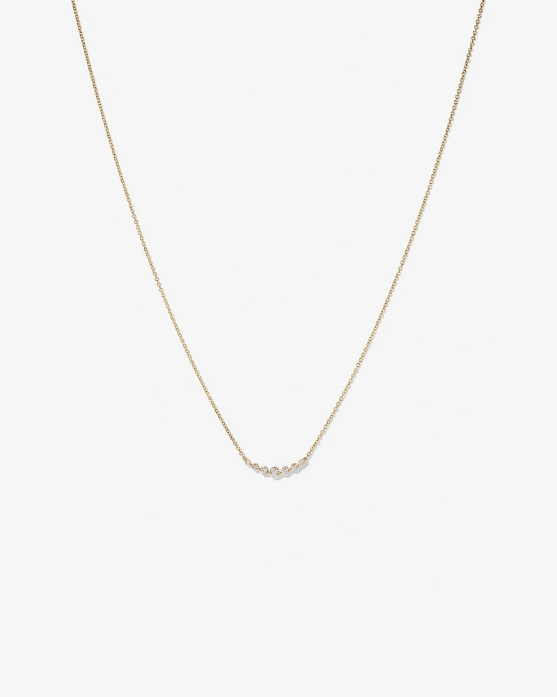 Necklace with 0.25 Carat TW of Diamonds in 18kt Yellow Gold