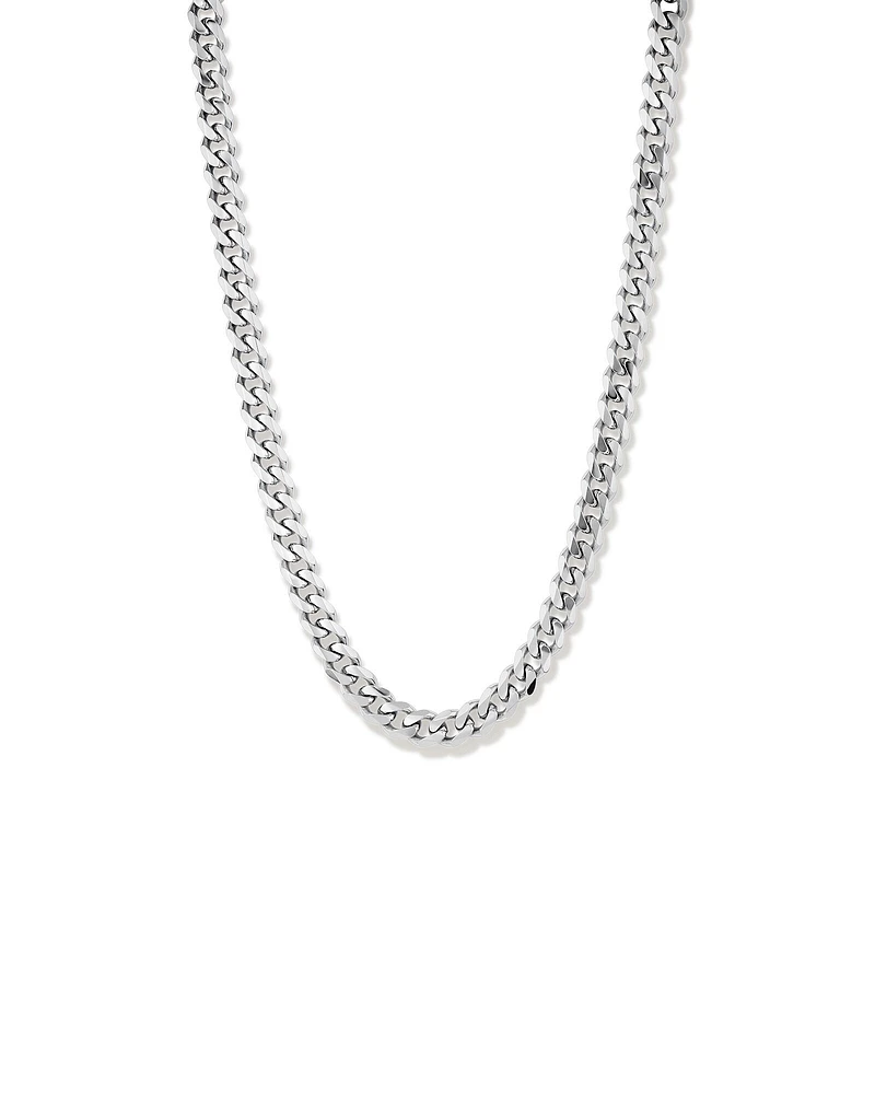 11.3mm Curb Chain in Sterling Silver