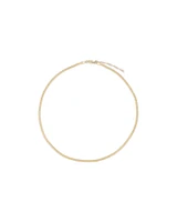 45cm (18”) 2mm-2.5mm Width Herringbone Chain in 10kt Yellow Gold