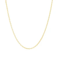 50cm (20") Oval Belcher Chain in 10kt Yellow Gold