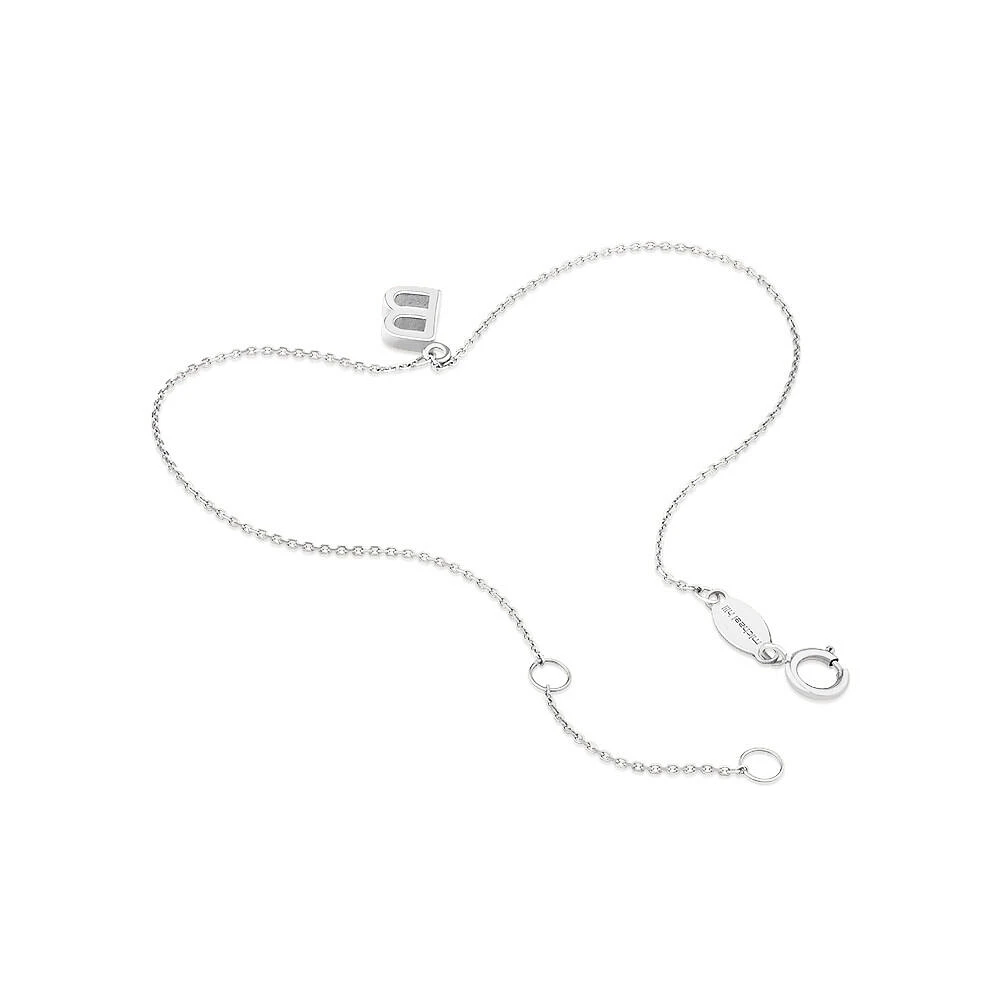 Bracelet à initiale « D » en argent