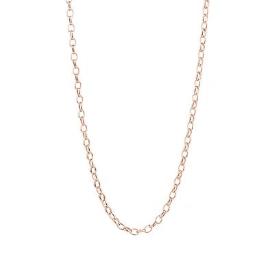 50cm (20") Oval Belcher Chain in 10kt Yellow Gold