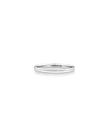 2mm High Domed Wedding Band in 10kt White Gold