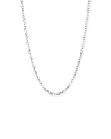 50cm (20") 4.6mm Width Oval Belcher Chain Necklace in Sterling Silver