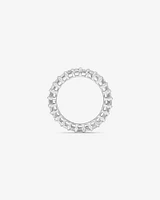 3.50 Carat TW Emerald Cut Laboratory-Grown Diamond Eternity Ring in 14kt White Gold