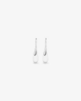 Teardrop Shepherds Hook Earrings in Sterling Silver