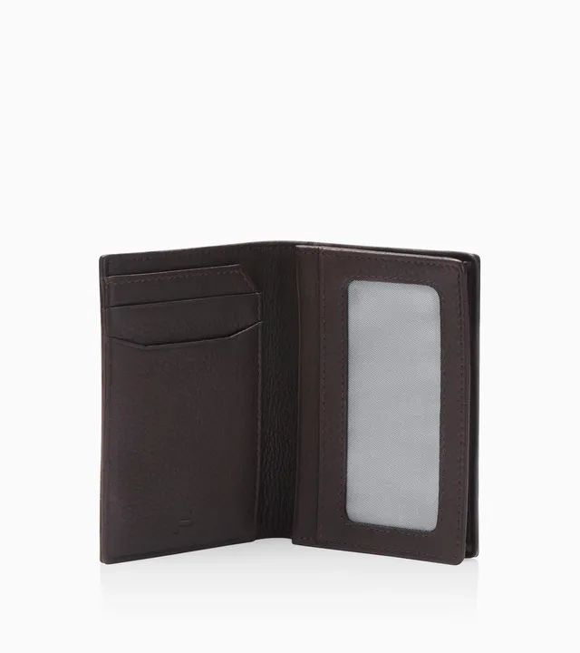 Card Holder - Brown leather gusseted card holder