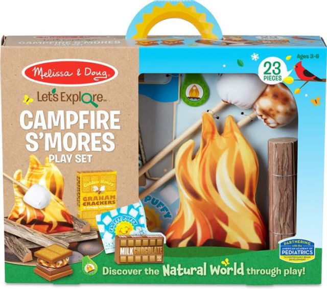 Melissa & Doug Let's Explore Campfire S'mores Play Set