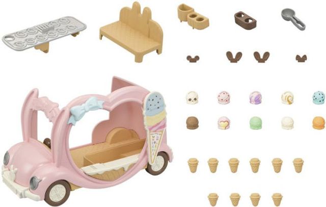 Calico Critters Ice Cream Van, Toy Vehicle for Dolls