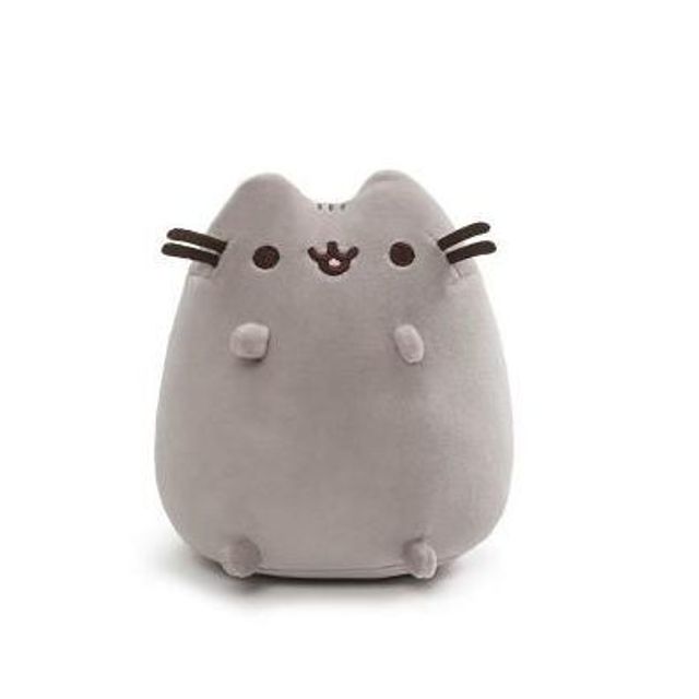 GUND Pusheen the Cat Sitting Pose Squisheen Plush, Squishy Stuffed Animal for Ages 8 and Up, Gray, 6"