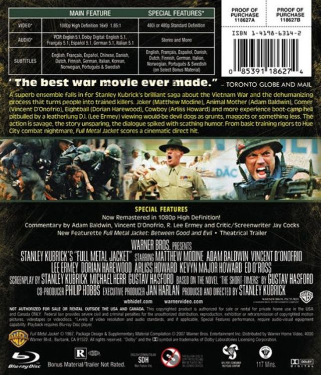 Full Metal Jacket [Blu-ray]