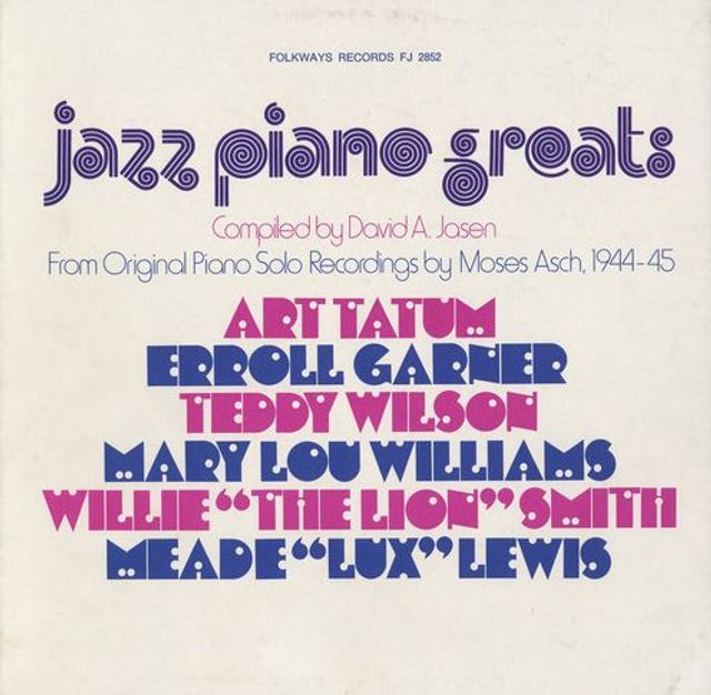 Jazz Piano Greats [Folkways]