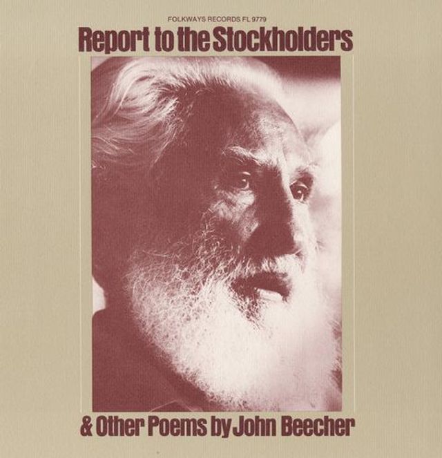 Report to the Stockholders: Poems by John Beecher