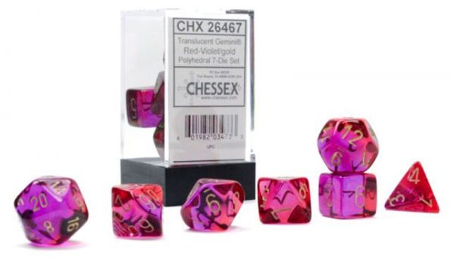 Gemini Poly Translucent Red Violet/gold