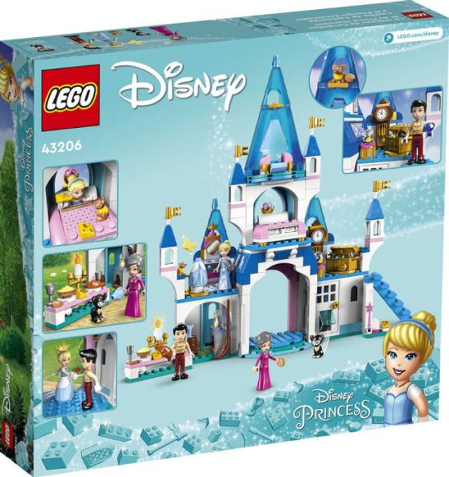LEGO® Disney Princess Cinderella and Prince Charming's Castle 43206 (Retiring Soon)