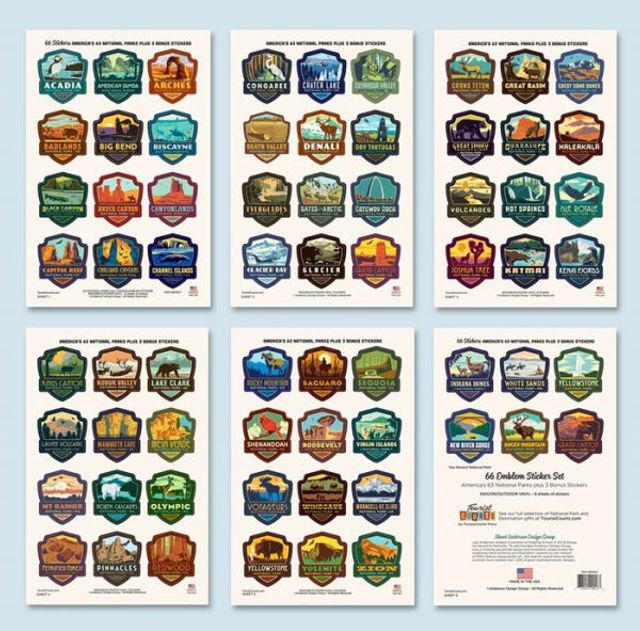 63 NP & 3 Bonus Mini Emblem Sticker Set