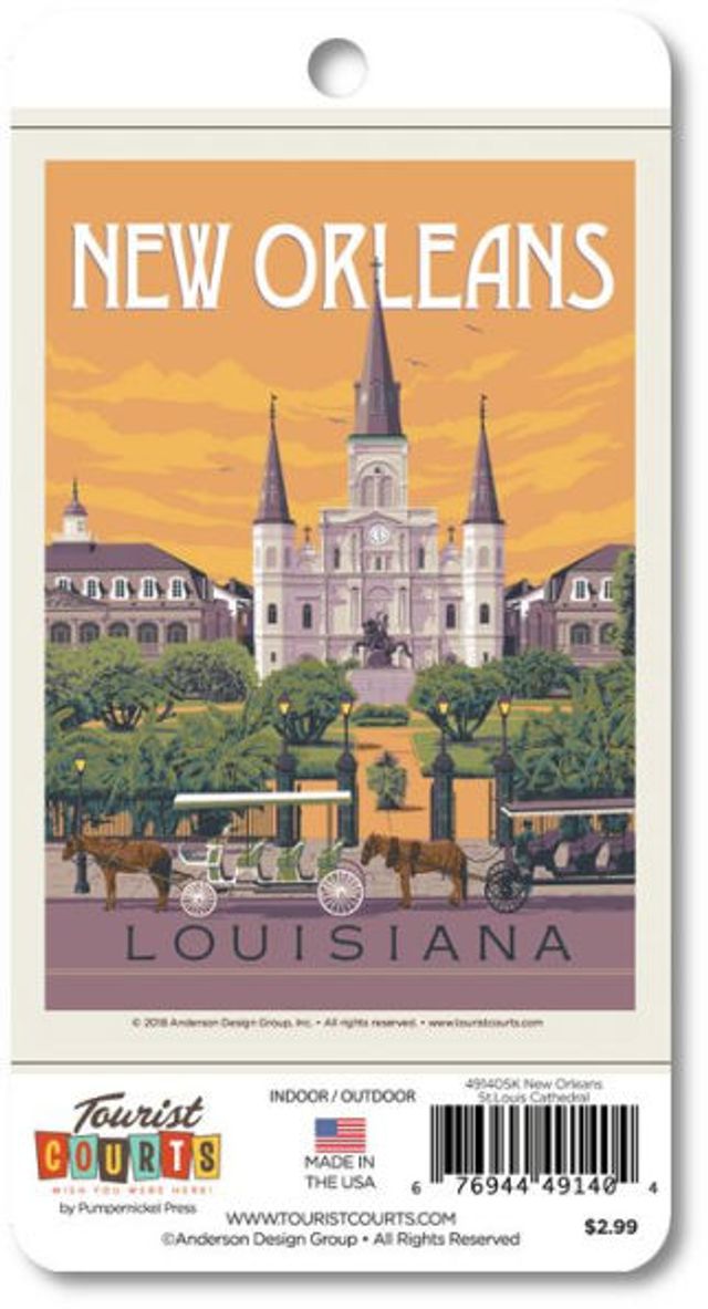New Orleans St. Louis Cathedral Vertical Sticker