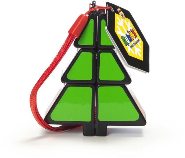 Rubik's Cube, Christmas Tree Festive Novelty Cube and Problem-Solving Puzzle, Christmas Bauble Decorations