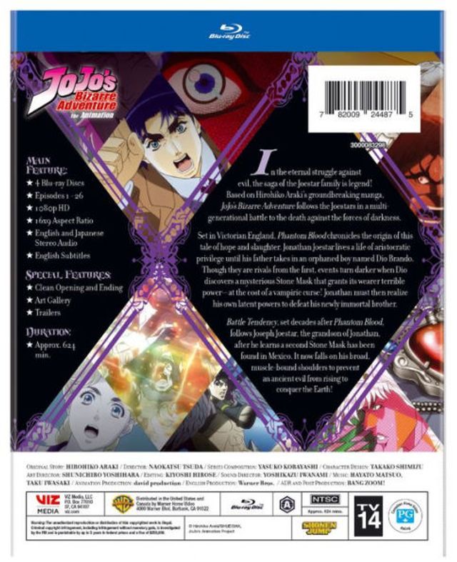 Jojo's Bizarre Adventure: Set 1 - Phantom Blood and Battle Tendency [Blu-ray]