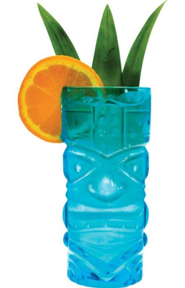 Tiki Cocktail Glass - Blue