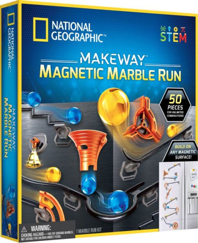 National Geographic Makeway Magnetic Marble Run- 50 pcs