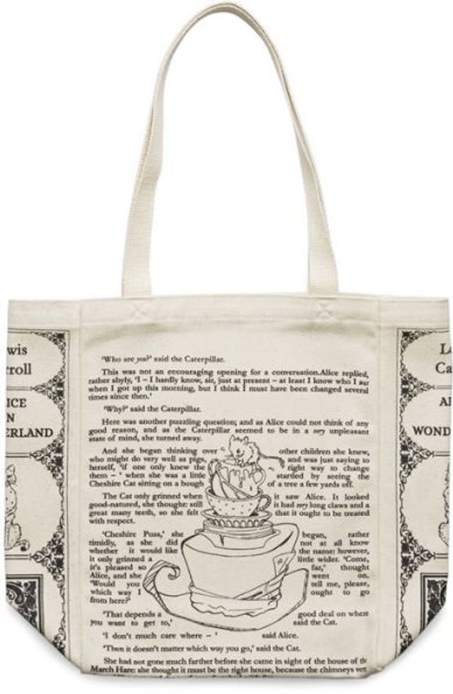 Alice in Wonderland Book Tote