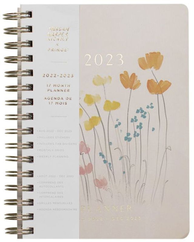 Barnes and Noble 2023 Fringe Morgan Harper Nichols Gratitude Flowers  17-Month Weekly Spiral Planner | The Summit