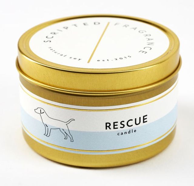 Rescue Dog Candle in Tin