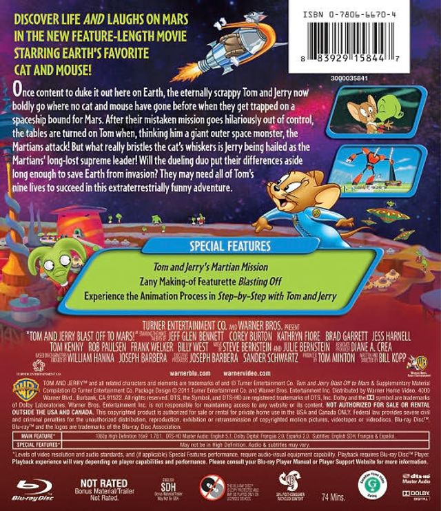 Tom and Jerry: Blast Off to Mars [Blu-ray]