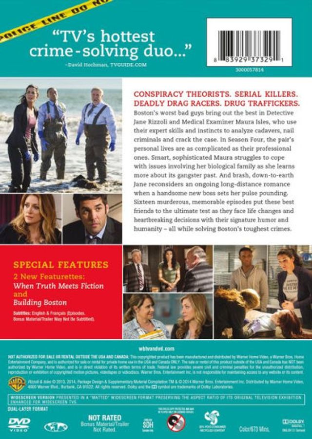 Rizzoli & Isles: The Complete Fourth Season [4 Discs]