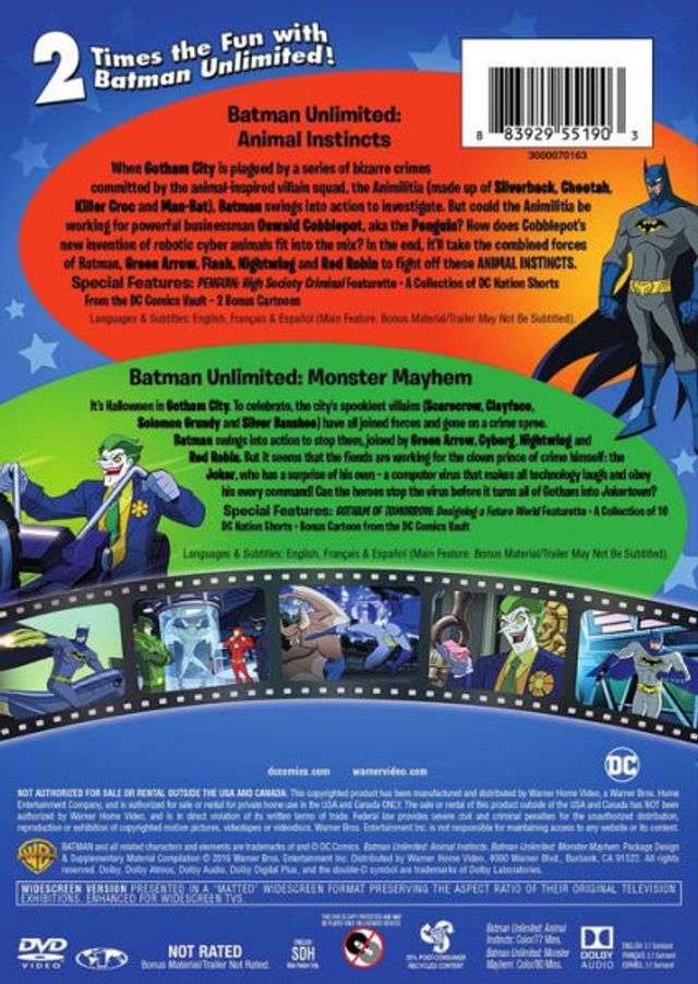 Batman Unlimited: Animal Instincts/Batman Unlimited: Monster Mayhem [2 Discs]