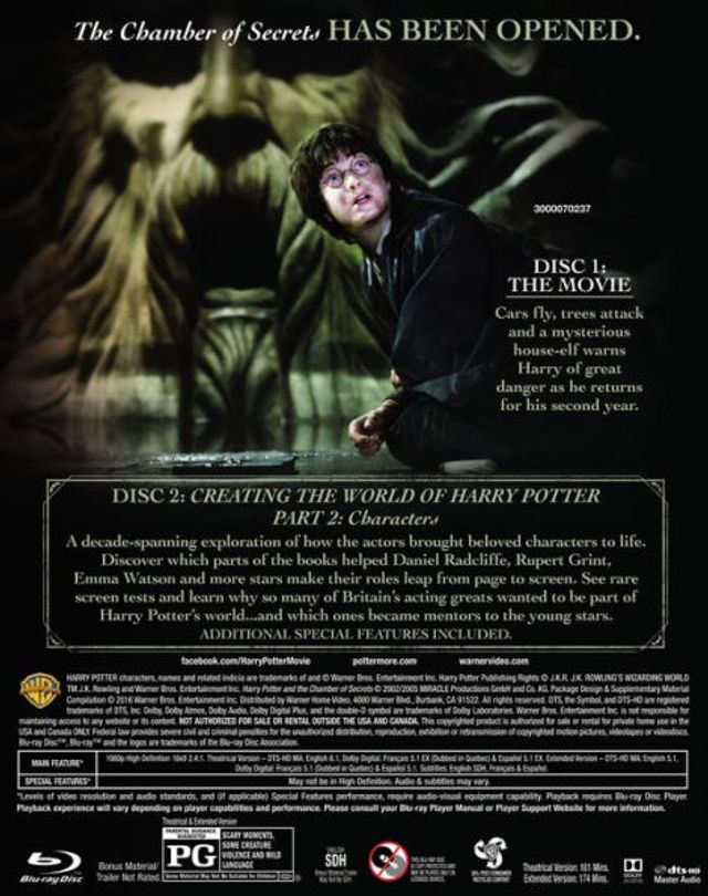 Harry Potter and the Chamber of Secrets [Blu-ray]