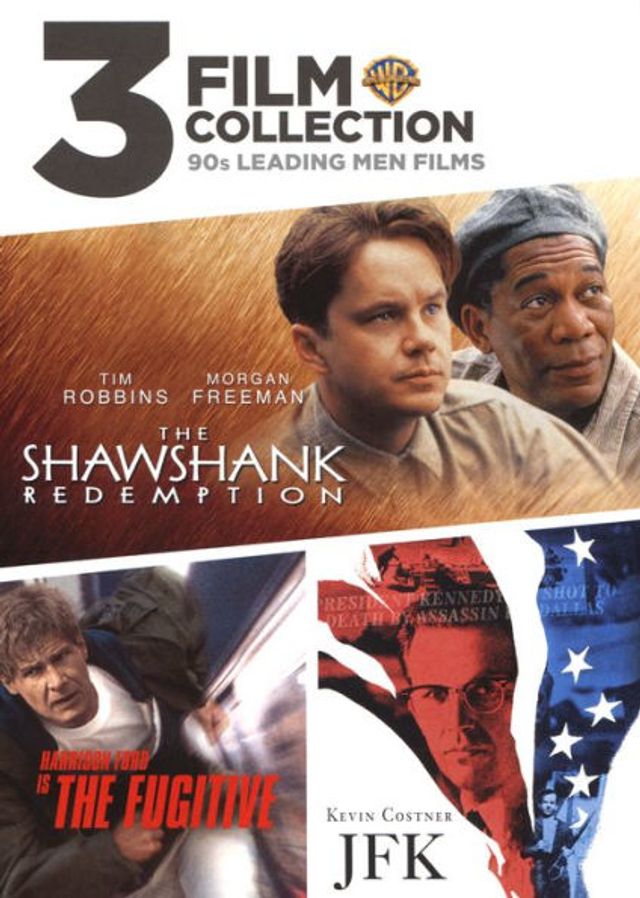 3 Film Favorites: 90's Leading Men - The Shawshank Redemption/The Fugitive/JFK