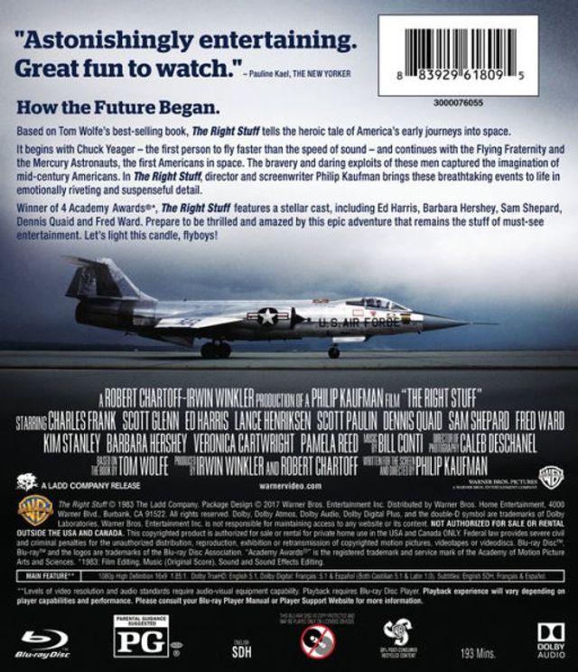 The Right Stuff [Blu-ray]