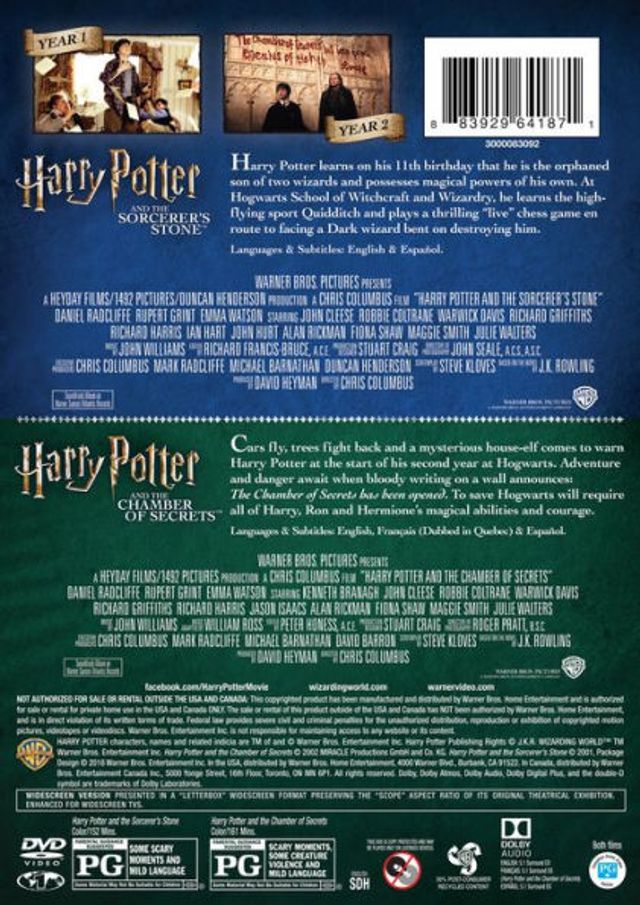 Harry Potter and the Sorcerer's Stone/Harry Potter and the Chamber of Secrets