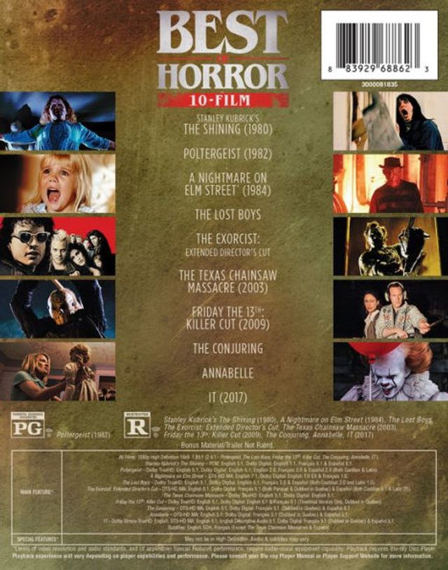 Best of Horror [Blu-ray] [10 Discs]