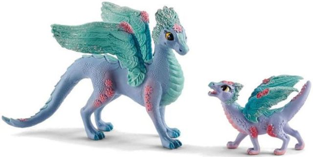 Schleich Flower Dragon and Child Toy Figures